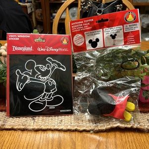 Disney Mickey Mouse Vinyl Window Sticker and Antenna Topper